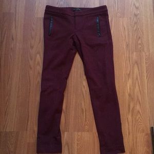 Banana Republic Sloan Trousers with Leather Trim
